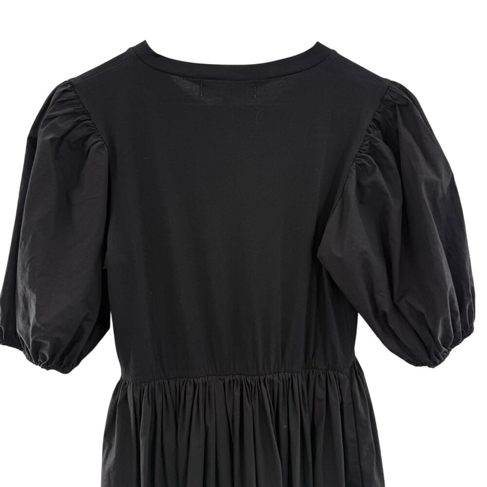 Sophie The Label Tori Puff Sleeve Contrast Maxi Dress in Black Size Small - Picture 9 of 12